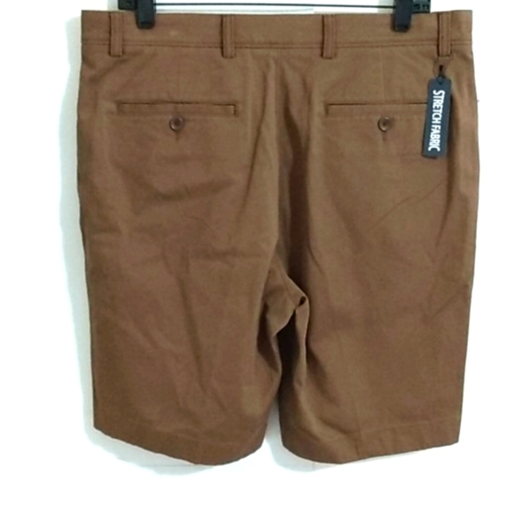 ROUNDTREE & YORKE BROWN CASUAL SHORTS NWT SIZE 34 - Picture 6 of 10